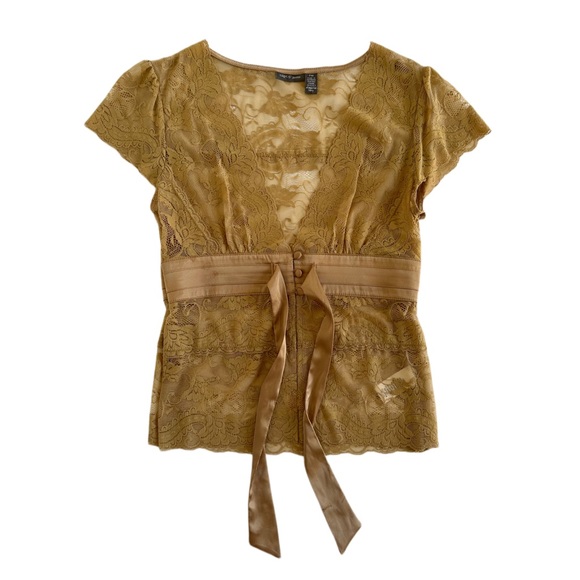 APT. 9 Ribbon & Lace Top - Picture 2 of 3